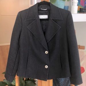 MaxMara Navy Woven Jacket